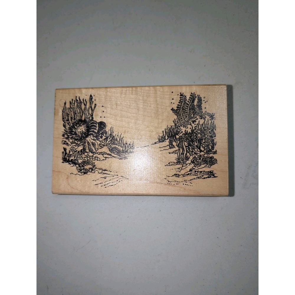 1991 Rubber Baby‎ Buggy Bumpers under water Ocean coral Rubber Stamp